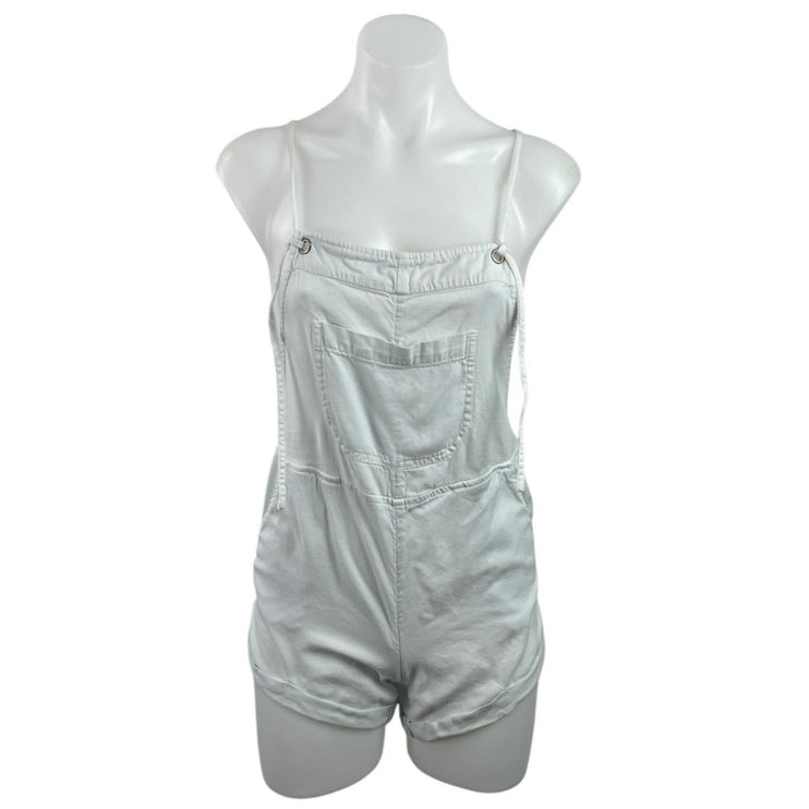 Billabong Women's Blue Bib Pocket Utility Outdoor Shortalls Overalls Romper XS
