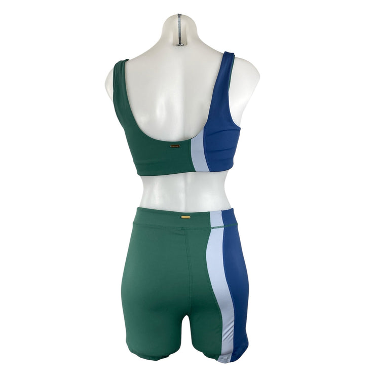 L Space Make Waves Color Block Sleeveless Yoga Workout Athletic Activewear Set S