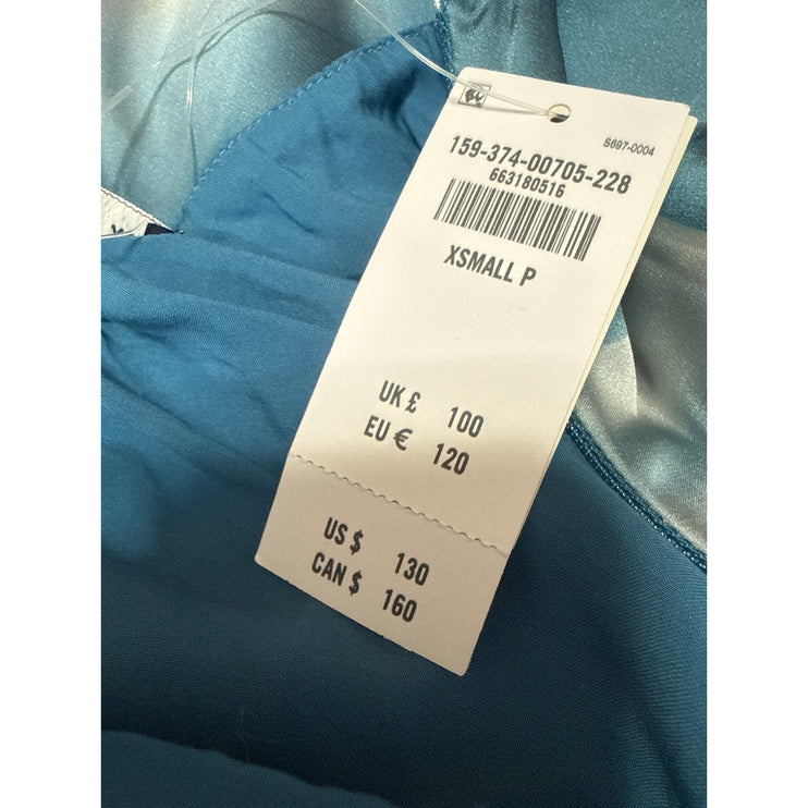 NEW Abercrombie & Fitch Julia Satin Tie Back V Neck Maxi Cami Tank Slip Dress XS