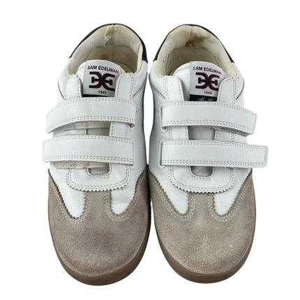 Sam Edelman Talia Women's White Velcro  Double-strap Low Top Sneakers Shoes 9