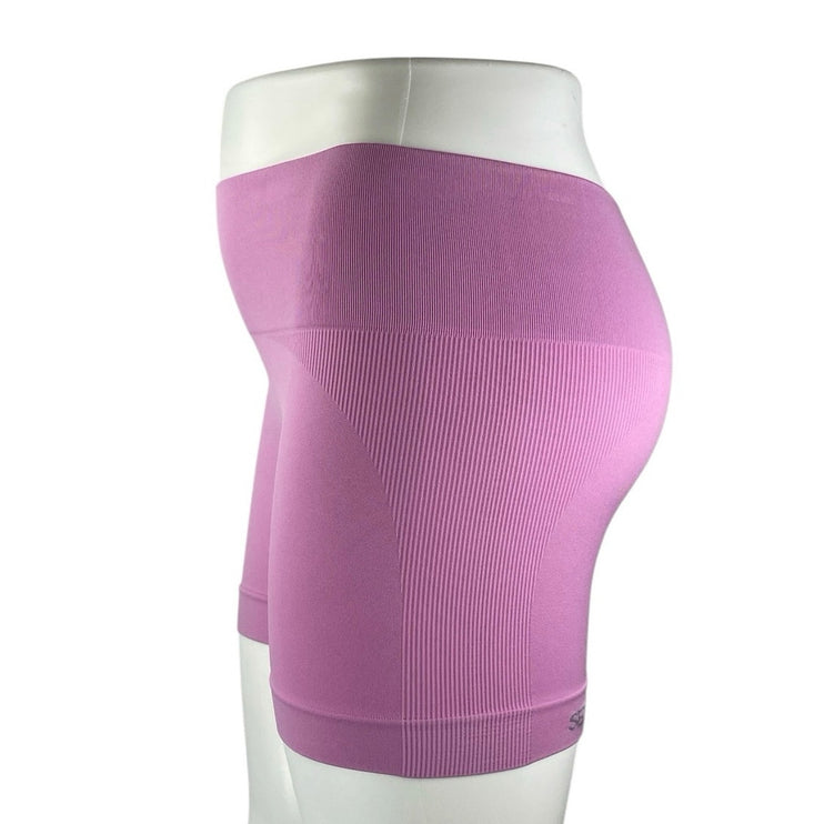 Set Active Women's Pink Mid Rise Yoga Running Workout Athletic Biker Shorts XL