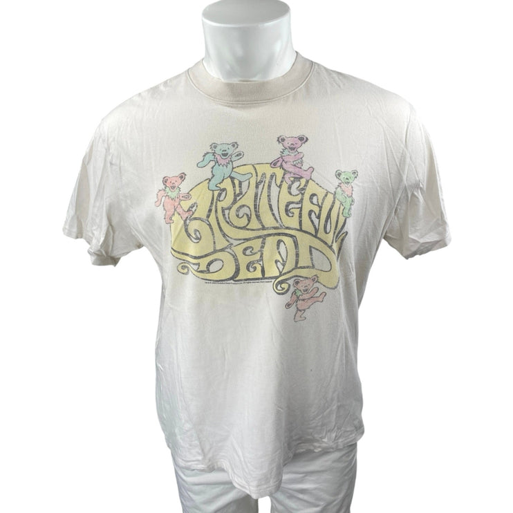 Abercrombie & Fitch Men's Beige Grateful Dead Bears Band T Shirt Tee Top Size M