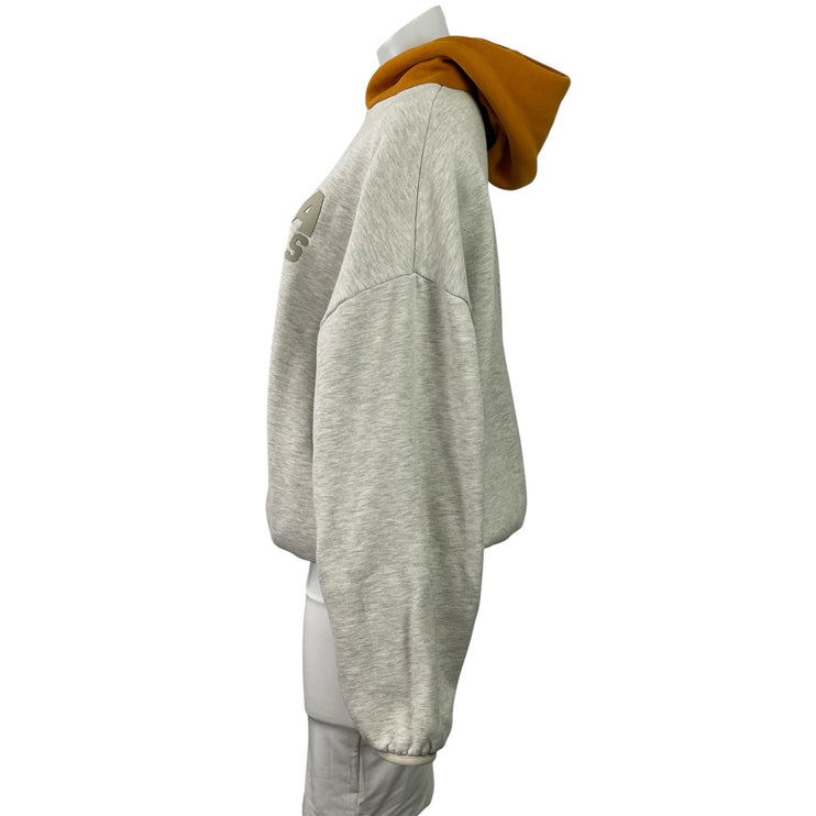 Fear of God Essentials x WNBA Women's Gray Relaxed Hoodie Hooded Sweatshirt M