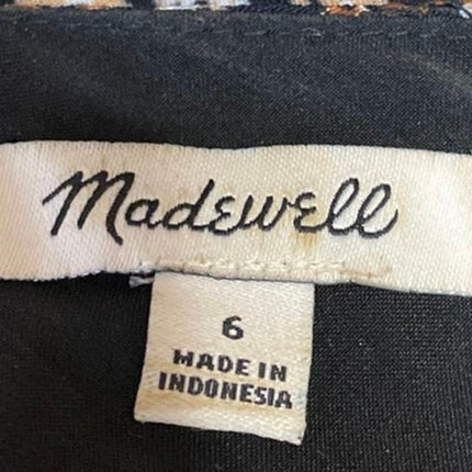 Madewell Multicolor Floral Sleeveless Cami Camisole Button V-neck Tank Top Sz 6