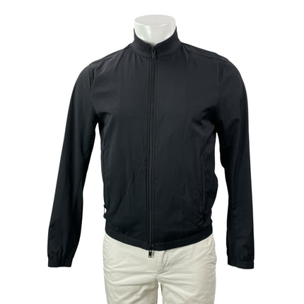 Theory Men's Black Long Sleeves Full Zip Lightweight Windbreaker Coat Jacket XS