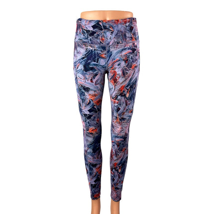 Lululemon Base Pace Abstract Skinny Yoga Athletic Activewear Leggings Pants Sz 6