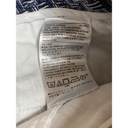 Banana Republic Women's Blue Combo Geometric Mid Rise Casual Bermuda Shorts Sz S