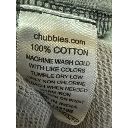 Chubbies Men's Black Striped Elastic Waist Drawstring Casual Lounge Shorts Sz S