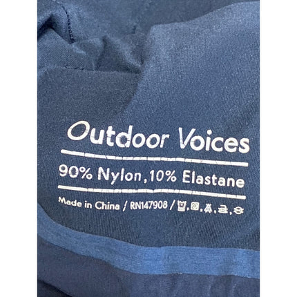 Outdoor Voices Womens Navy Blue Long Sleeve Hoodie Half Zip Anorak Jacket Size S