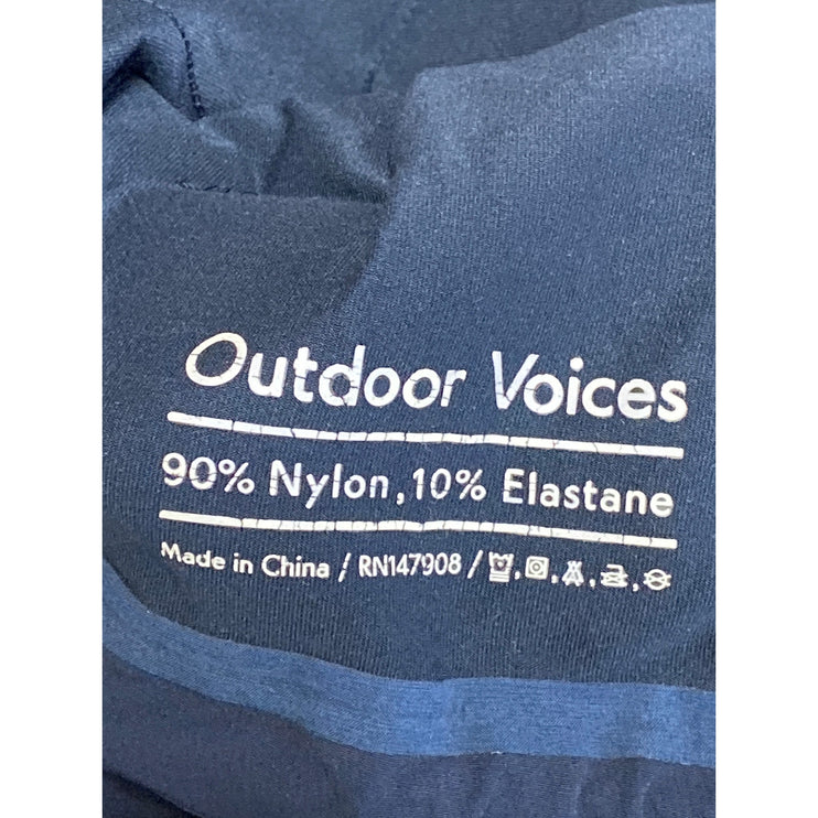 Outdoor Voices Womens Navy Blue Long Sleeve Hoodie Half Zip Anorak Jacket Size S