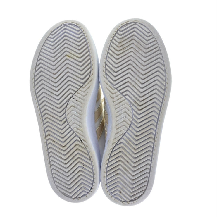 Adidas Grand Court Cloudfoam Floral Women's White Lace Up Low Top Sneakers 8.5