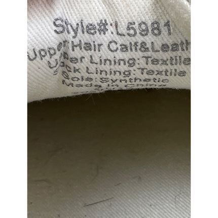 Madewell Sidewalk Unisex Spot Dot Calf Hair Low Top Sneakers Shoes Size W8 M6.5