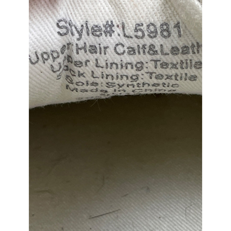 Madewell Sidewalk Unisex Spot Dot Calf Hair Low Top Sneakers Shoes Size W8 M6.5