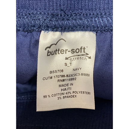 NEW Butter-soft Women's Navy Blue Tapered Leg Cargo Jogger Scrub Pants Size S