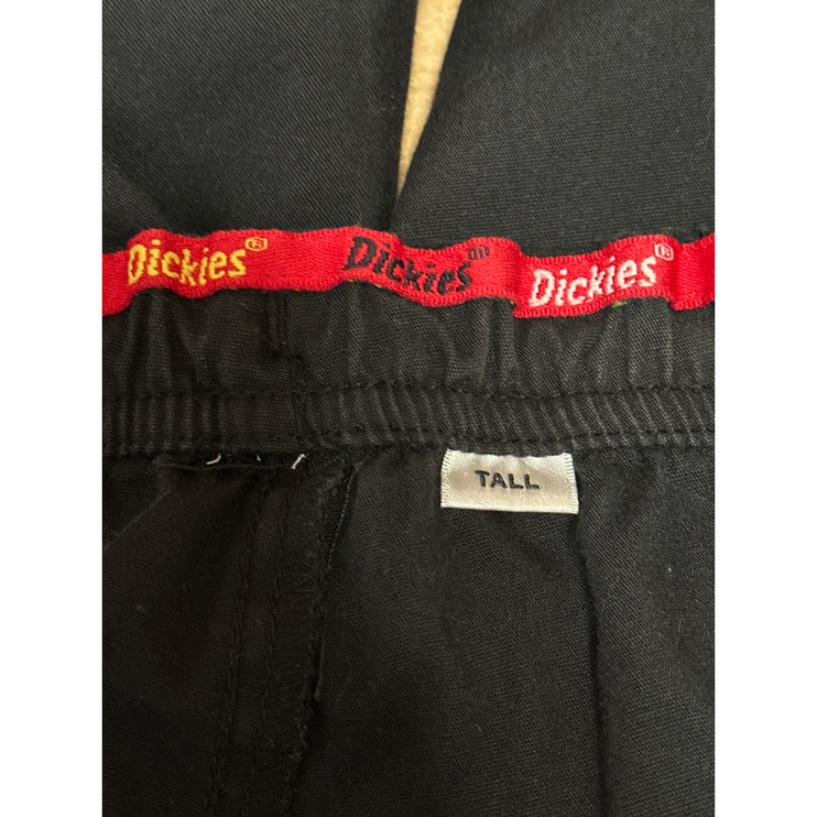 Dickies Men's Blue Drawstring High Waist Straight Trousers Cargo Pants One Size