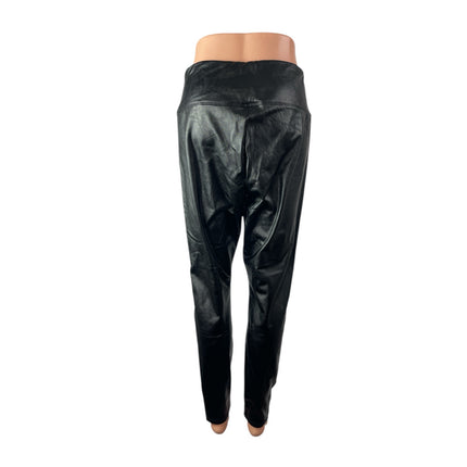 NEW BP. Women's Black Faux Leather Vegan High Waisted Leggings Pants Size L