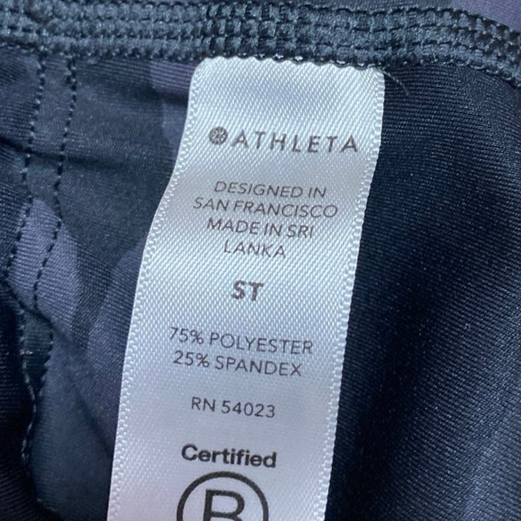 Athleta Ultimare Camo 7/8 Green Camouflage Activewear Tight Leggings Pants Sz S