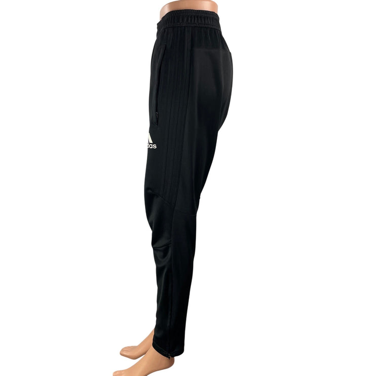 Adidas Tiro 17 Womens Black Athletic Elastic Waist Slim Tapered Training Pants S