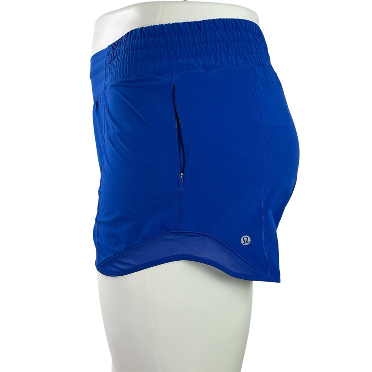 Lululemon Hotty Hot II Women's White Gym Workout Athletic Running Shorts Size 12