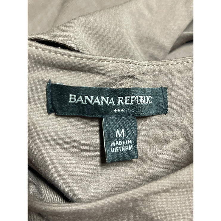 Banana Republic Brown Sleeveless Square Neck Thong Tank Bodysuit Top Size M