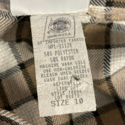 Maggie Lawrence Plaid Check High Rise Mini Flare A-Line Wrap Skort Skirt Size 10