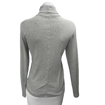 Everlane Women's Gray Rib Knit Turtleneck Long Sleeve Sweatshirt Sweater Top L