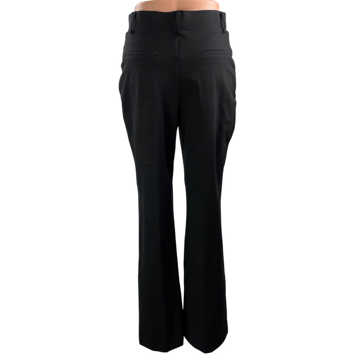 NEW Quince Women's Black High Waisted Pleated Flared Trouser Dress Pants Size S