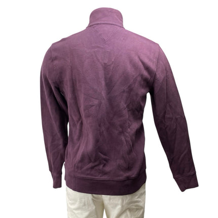 NEW Tommy Hilfiger Men's Plum Purple Turtleneck 1/4 Zip Long Sleeve Sweatshirt S