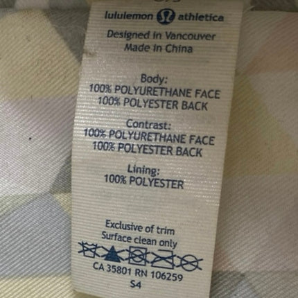 Lululemon Urban Sanctuary Black Silver Metallic Faux Leather Duffel Bag Handbag