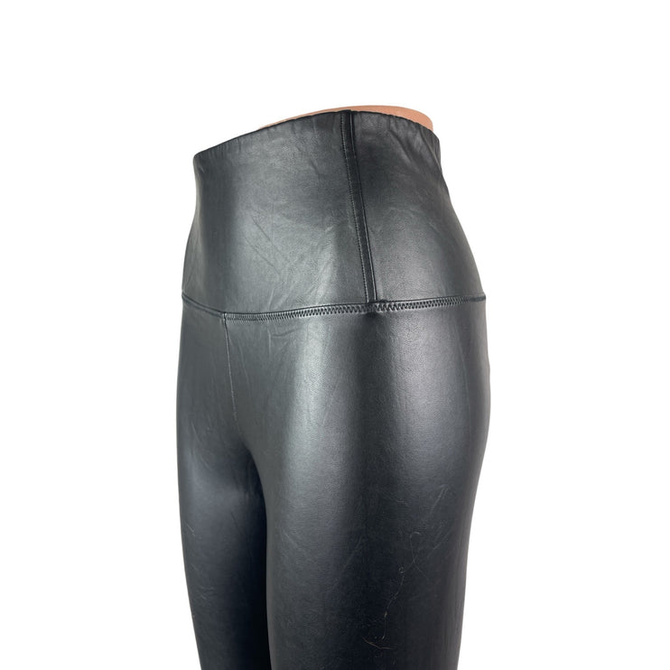 Aritzia Wilfred Free Women's Black High Rise Faux Leather Vegan Leggings Pants S