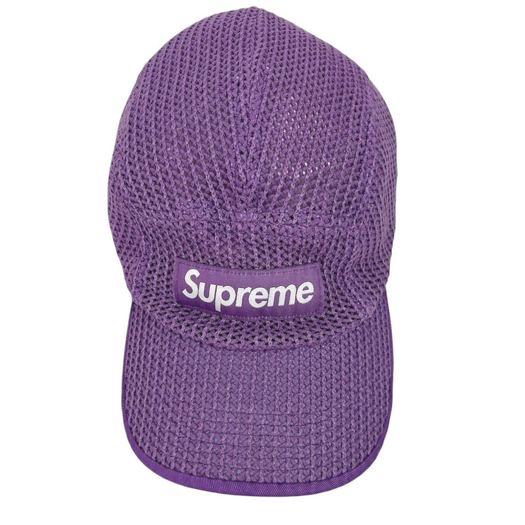 Supreme Purple Mesh String Camp Adjustable Strap Cap Hat One Size