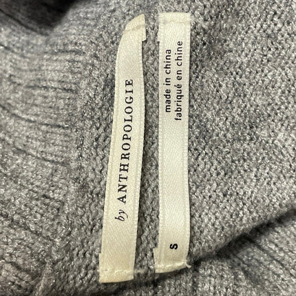 Anthropologie Paloma Gray Long Sleeve Cowl Neck Knit Tunic Sweater Top Size S