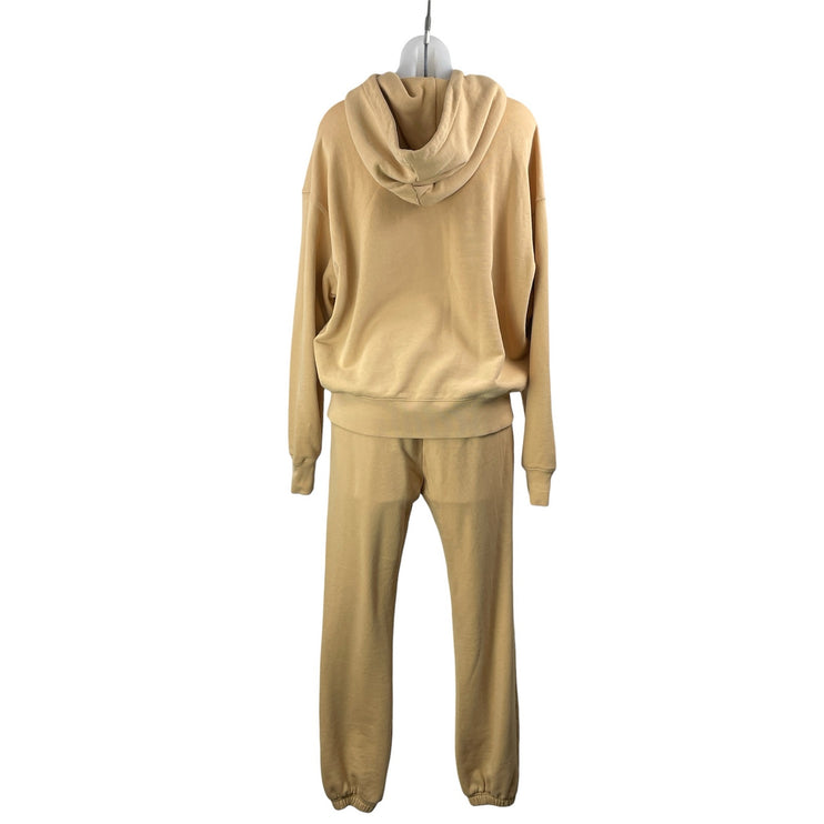 WeWoreWhat Tan Hoodie Hooded Sweatshirt Sweat Pants Two Piece Set Size XS/S