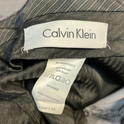 Calvin Klein Women's Gray High Rise Straight Career Trousers Dress Pants Size 29