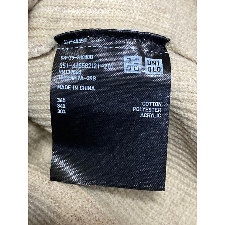 Uniqlo Gauge Ribbed Knit Men's Crew Neck Sleeveless Tank Sweater Vest Top Sz XS