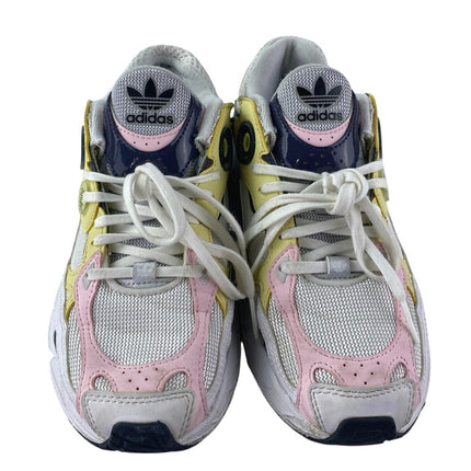 Adidas Astir Women's White Pink Lace Up Low Top Running Sneakers Shoes Size 6.5