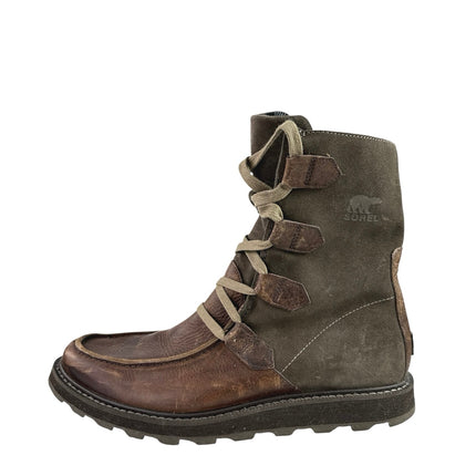 Sorel Madson Men's Brown Suede Leather Lace Up Waterproof Winter Boots Size 9.5
