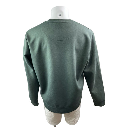 32 Degrees Men's Green Crew Neck Long Sleeve Athletic Sweater Sweatshirt Top L