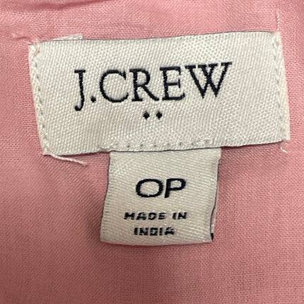 J.Crew Pink Lobster Starfish Nautical Graphic Tie Sleeveless Peplum Blouse 0P