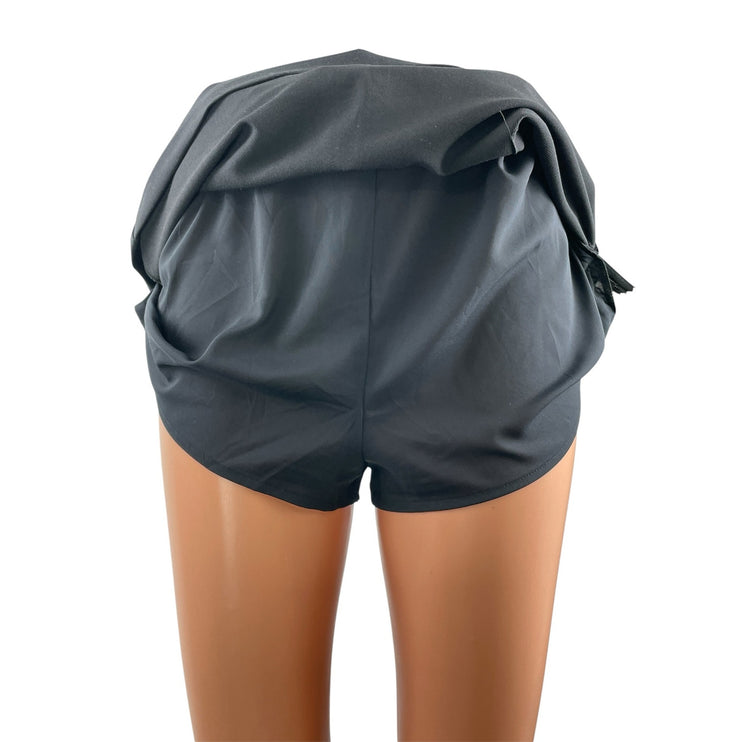 Abercrombie & Fitch Scarlett Black High Waisted Mini Skirt Skort Shorts Size S
