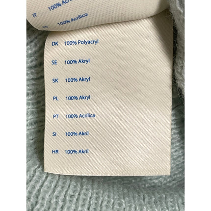 Barts Kids Girls Boys Unisex Blue Ribbed Knit Cuffed Bonnet Beanie Hat OS