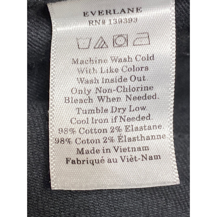 Everlane Women's Black High Rise Cropped Skinny Denim Jeggings Jeans Pants Sz 26