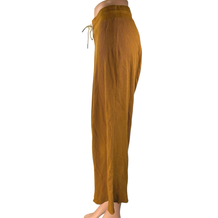 MATE the Label Ali Brown Wide Leg Drawstring Trousers Lounge Sweatpants Size XS