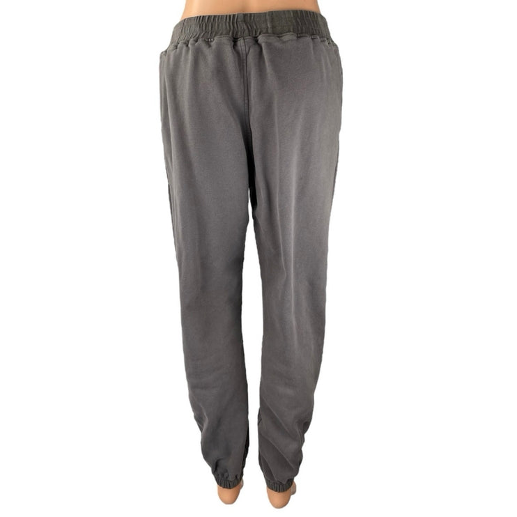 DFYNE Women's Gray High Rise Pull On Tapered Athletic Jogger Sweat Pants Size S