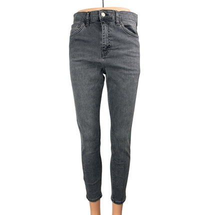 Topshop Jamie Women's Black High Waisted Slim Fit Skinny Denim Jeans Pants Sz 30