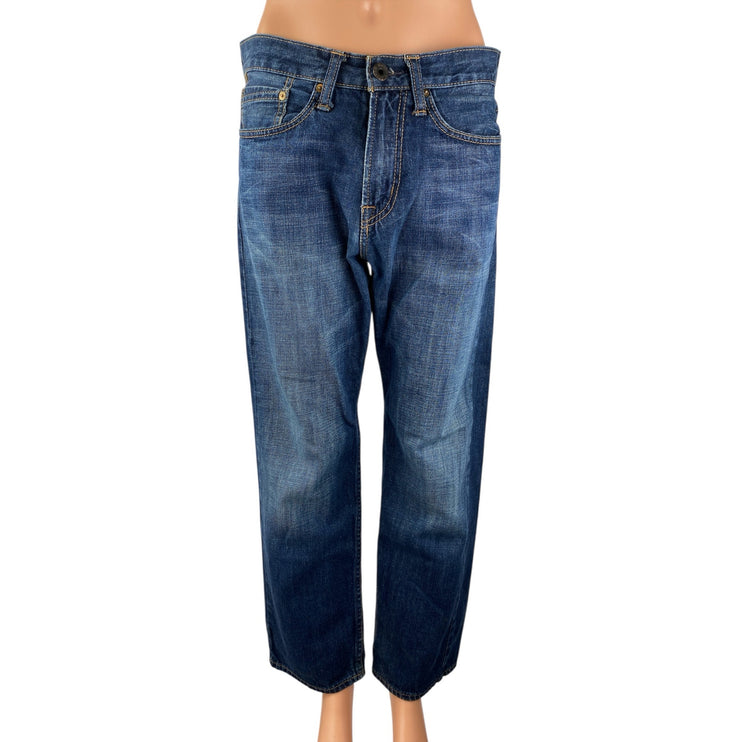 American Eagle Outfitters Men's Blue High Rise Straight Denim Jeans Pants 29/30