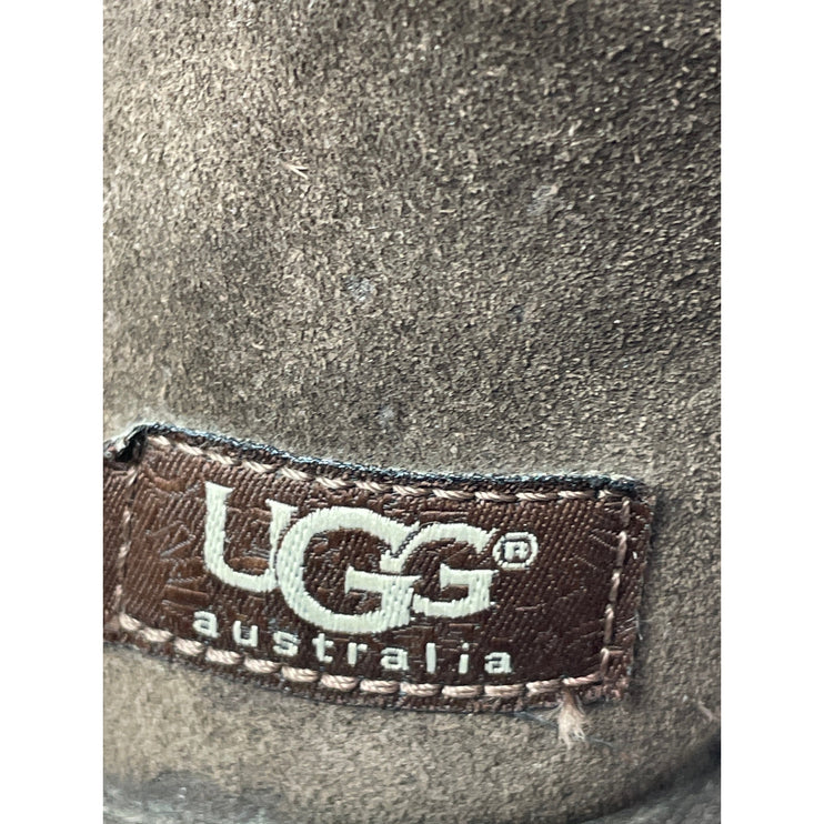 UGG Brown Sheepskin Suede Leather Round Toe Classic Tall II Winter Boots Size 9