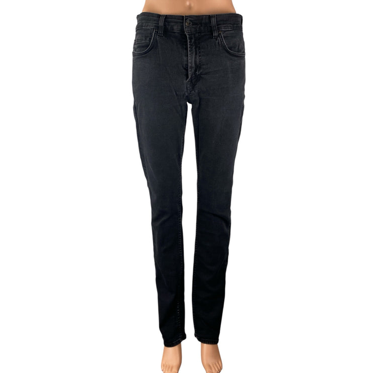 7 For All Mankind Paxtyn Women's Black Slim Mid Rise Skinny Denim Jeans Size 32