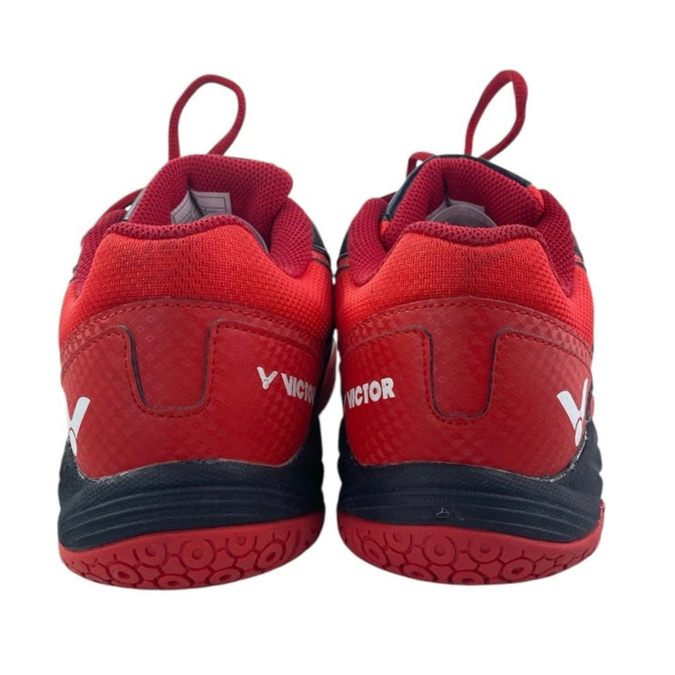 Victor A102 Women's Red Black Lace Up Low Top Badminton Sneakers Shoes Size 8.5