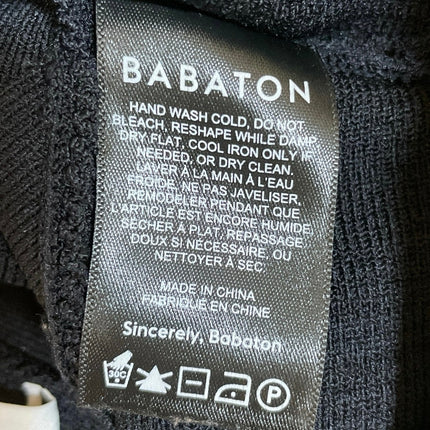 Aritzia Babaton Black Sculpt Knit Yoga Gym Athletic Activewear Crop Tank Top XS